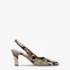 Paris Texas Slingbacks In Natural Python-print Leather -Paris Texas Brand Shop PX1554XPRPT116NATURALE 1 scaled