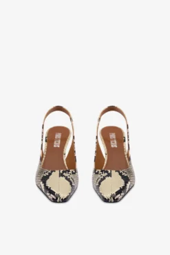 Paris Texas Slingbacks In Natural Python-print Leather -Paris Texas Brand Shop PX1554XPRPT116NATURALE 3 scaled