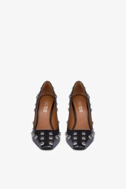 Paris Texas Pumps In Nickel-studded Black Leather -Paris Texas Brand Shop PX1558XVTSBNERO NICKEL 3