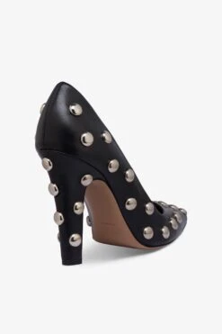 Paris Texas Pumps In Nickel-studded Black Leather -Paris Texas Brand Shop PX1558XVTSBNERO NICKEL 5