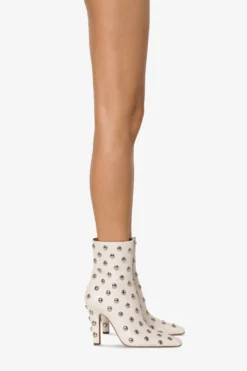 Paris Texas Boots In Nickel-studded Milk White Leather -Paris Texas Brand Shop PX1559XVTSB11832LATTE NICKEL 10 scaled