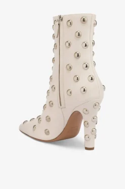 Paris Texas Boots In Nickel-studded Milk White Leather -Paris Texas Brand Shop PX1559XVTSB11832LATTE NICKEL 5 scaled