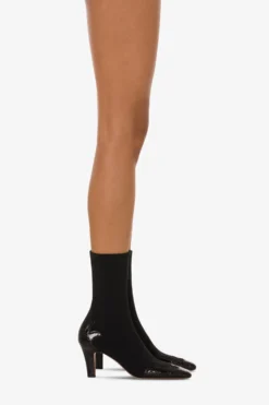 Paris Texas Boots In Black Croco-embossed And Stretchy Leather -Paris Texas Brand Shop PX1562XCOMINERO NERO 10 scaled