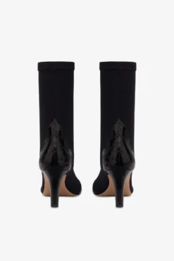 Paris Texas Boots In Black Croco-embossed And Stretchy Leather -Paris Texas Brand Shop PX1562XCOMINERO NERO 4 scaled