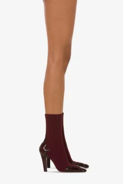 Paris Texas Boots In Burgundy Croco-embossed And Stretchy Leather -Paris Texas Brand Shop PX1563XCOMIBORDEAUX 966BORDEAUX 10 scaled