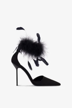 Paris Texas Pumps In Black Satin