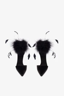 Paris Texas Pumps In Black Satin -Paris Texas Brand Shop PX1568XSATF600NERO 3