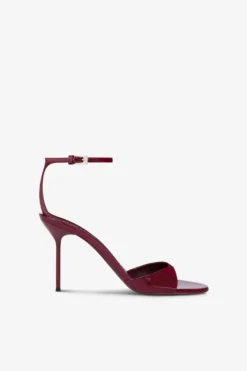 Sandals In Rouge Noir Patent Leather