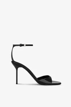 Sandals In Black Patent Leather