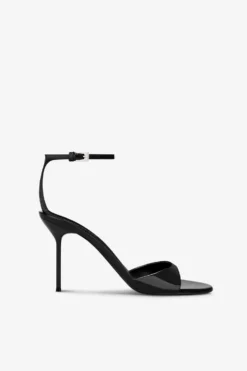Sandals In Black Patent Leather