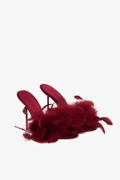 Paris Texas Mules In Burgundy Satin 9 Paris Texas Mules In Burgundy Satin -Paris Texas Brand Shop PX1573XSATF390BORDEAUX 2