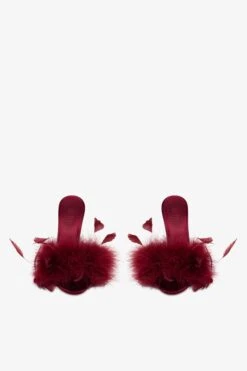 Paris Texas Mules In Burgundy Satin 10 Paris Texas Mules In Burgundy Satin -Paris Texas Brand Shop PX1573XSATF390BORDEAUX 3