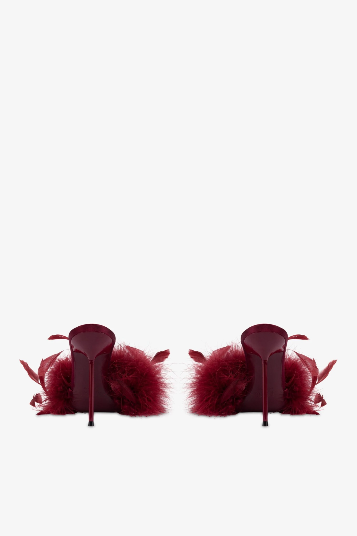 Paris Texas Mules In Burgundy Satin 6 Paris Texas Mules In Burgundy Satin - Image 4