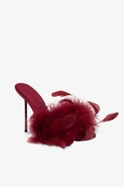 Paris Texas Mules In Burgundy Satin 12 Paris Texas Mules In Burgundy Satin -Paris Texas Brand Shop PX1573XSATF390BORDEAUX 5