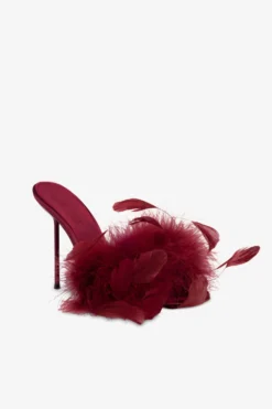 Paris Texas Mules In Burgundy Satin -Paris Texas Brand Shop PX1573XSATF390BORDEAUX 5 scaled