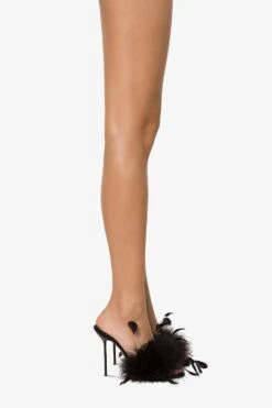 Paris Texas Mules In Black Satin -Paris Texas Brand Shop PX1573XSATF600NERO 10