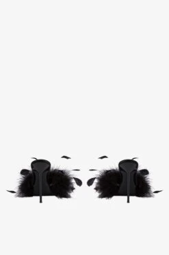 Paris Texas Mules In Black Satin -Paris Texas Brand Shop PX1573XSATF600NERO 4