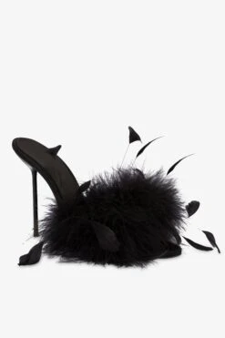 Paris Texas Mules In Black Satin -Paris Texas Brand Shop PX1573XSATF600NERO 5