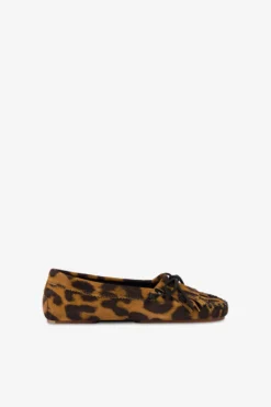 Paris Texas Loafers In Russet Leopard-print Suede Leather