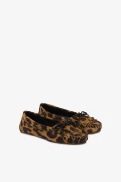 Paris Texas Loafers In Russet Leopard-print Suede Leather -Paris Texas Brand Shop PX1580XV0LP944TERRA 2