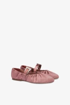 Paris Texas Ballet Flats In Dark Phard Satin 9 Paris Texas Ballet Flats In Dark Phard Satin -Paris Texas Brand Shop PX1582XTSAT174DARKPHARD 2