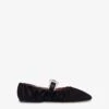 Paris Texas Ballet Flats In Black Satin -Paris Texas Brand Shop PX1582XTSAT600NERO 1