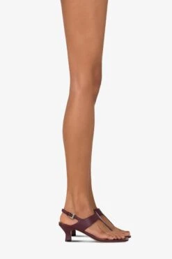 Sandals In Rouge Noir Leather -Paris Texas Brand Shop PX1586XNPP3PINOTNOIR 10