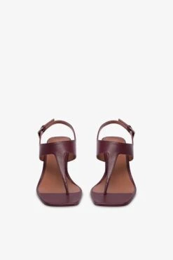Sandals In Rouge Noir Leather -Paris Texas Brand Shop PX1586XNPP3PINOTNOIR 3