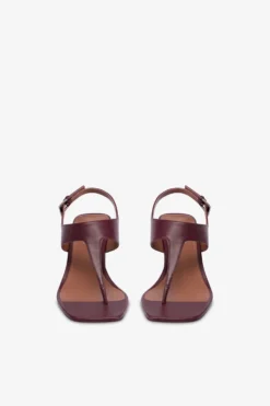 Sandals In Rouge Noir Leather -Paris Texas Brand Shop PX1586XNPP3PINOTNOIR 3 scaled