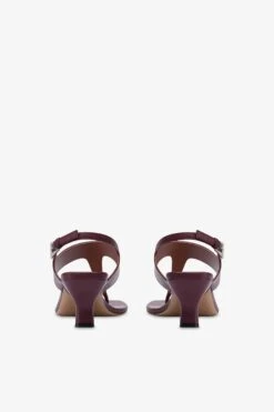 Sandals In Rouge Noir Leather -Paris Texas Brand Shop PX1586XNPP3PINOTNOIR 4