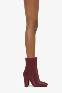 Ankle Boots In Rouge Noir Calf Leather -Paris Texas Brand Shop PX1591XVT01ROUGENOIR 10 scaled