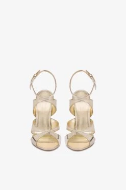 Paris Texas Sandals In Platinum Mirror-effect Leather 10 Paris Texas Sandals In Platinum Mirror-effect Leather -Paris Texas Brand Shop PX1594XNPMRPLATINO 3