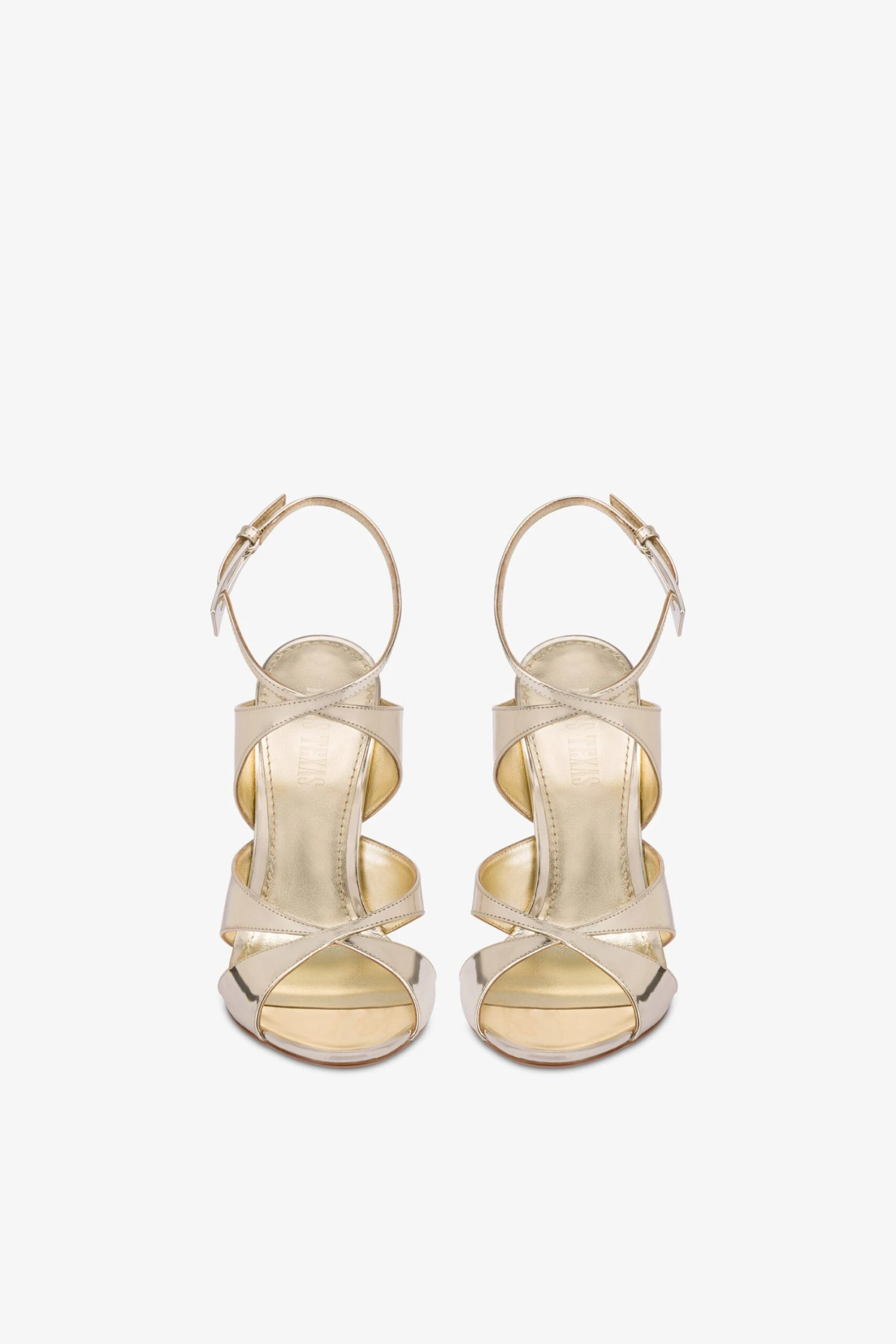 Paris Texas Sandals In Platinum Mirror-effect Leather 5 Paris Texas Sandals In Platinum Mirror-effect Leather - Image 3