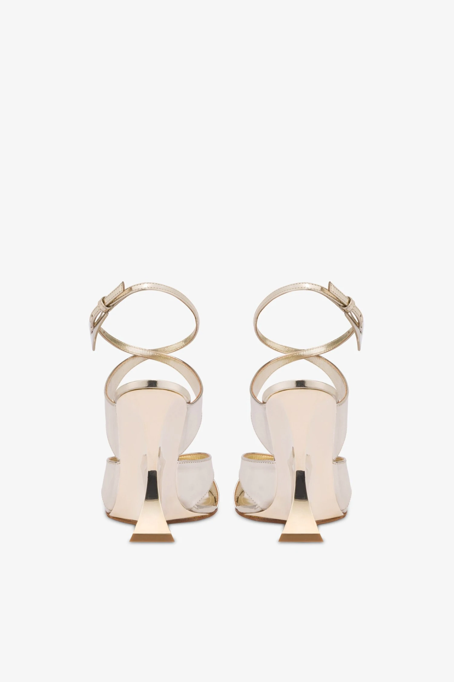 Paris Texas Sandals In Platinum Mirror-effect Leather 6 Paris Texas Sandals In Platinum Mirror-effect Leather - Image 4