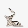 Paris Texas Sandals In White Python-print Leather -Paris Texas Brand Shop PX1594XPRWPWHITE 1