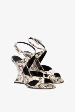 Paris Texas Sandals In White Python-print Leather 9 Paris Texas Sandals In White Python-print Leather -Paris Texas Brand Shop PX1594XPRWPWHITE 2