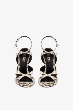 Paris Texas Sandals In White Python-print Leather -Paris Texas Brand Shop PX1594XPRWPWHITE 3 scaled