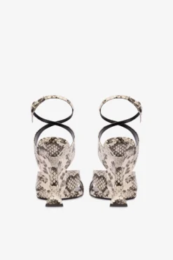 Paris Texas Sandals In White Python-print Leather -Paris Texas Brand Shop PX1594XPRWPWHITE 4 scaled