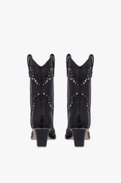 Paris Texas Boots In Nickel-studded Black Leather -Paris Texas Brand Shop PX1599XLTSTNERO NICKEL 4