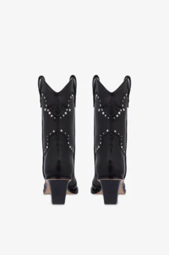 Paris Texas Boots In Nickel-studded Black Leather -Paris Texas Brand Shop PX1599XLTSTNERO NICKEL 4 scaled