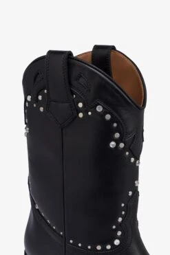 Paris Texas Boots In Nickel-studded Black Leather -Paris Texas Brand Shop PX1599XLTSTNERO NICKEL 5