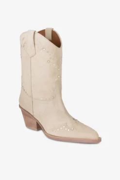 ANGORA SUEDE BOOTS WITH STUDS -Paris Texas Brand Shop PX1599XV3ST435ANGORA NICKEL 5 scaled