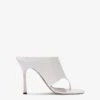 Mules In White Leather -Paris Texas Brand Shop PX1603XNPP3WHITE 1