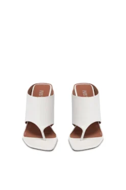 Mules In White Leather -Paris Texas Brand Shop PX1603XNPP3WHITE 3 scaled