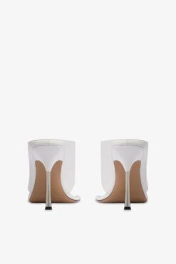 Mules In White Leather -Paris Texas Brand Shop PX1603XNPP3WHITE 4