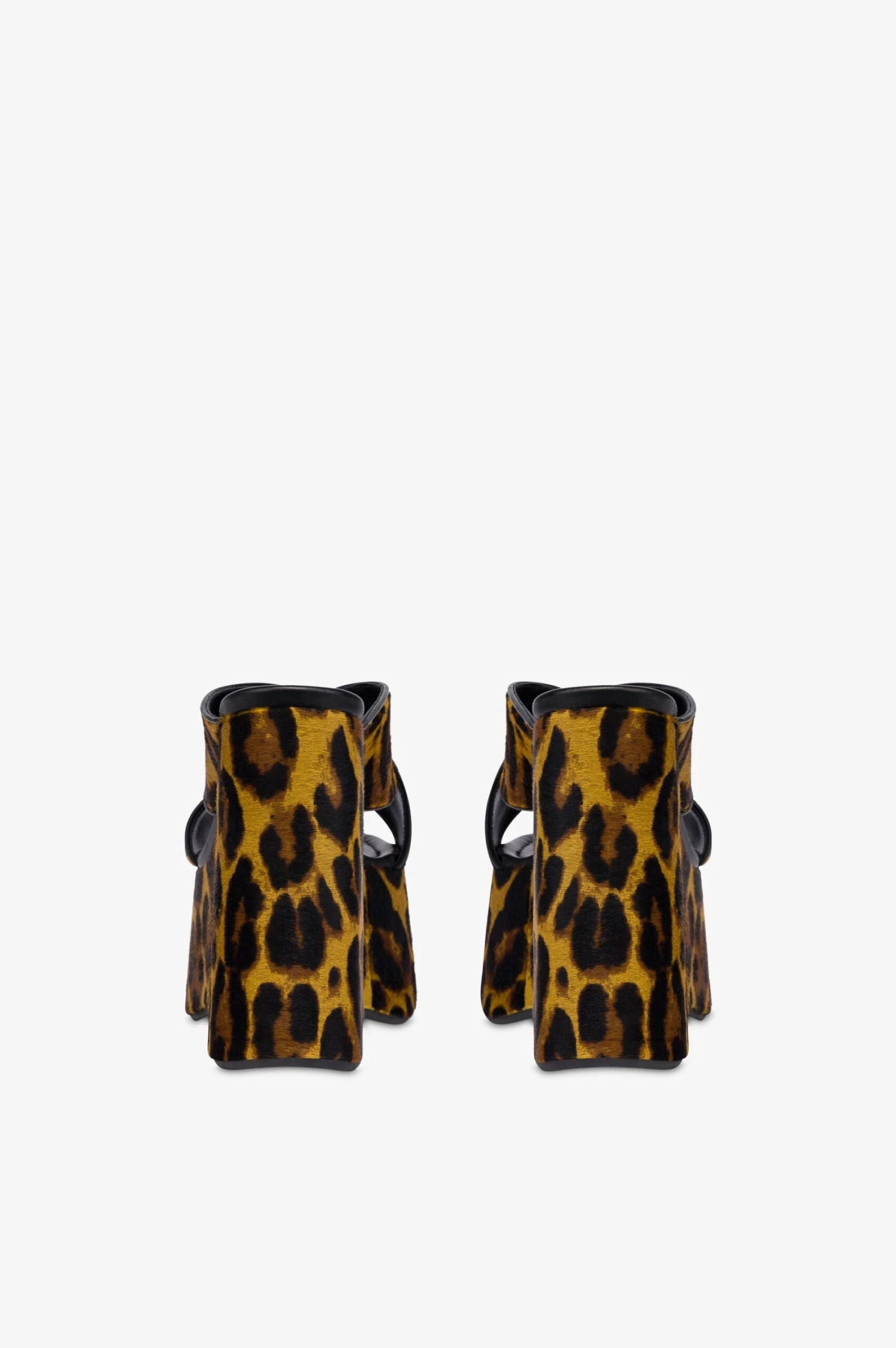 Mules In Mustard Leopard-print Cowhide 6 Mules In Mustard Leopard-print Cowhide - Image 4