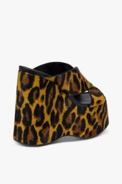 Mules In Mustard Leopard-print Cowhide 12 Mules In Mustard Leopard-print Cowhide -Paris Texas Brand Shop PX1605XPRCA689GIALLO 5