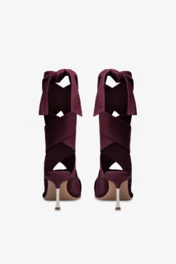 Wrap-around Sandals In Rouge Noir Leather -Paris Texas Brand Shop PX1608XNPPSPINOTNOIR 4 scaled