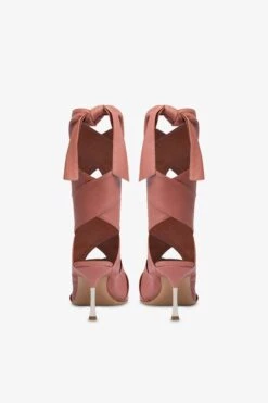 Wrap-around Sandals In Texas Rose Leather -Paris Texas Brand Shop PX1608XNPPSTEXASROSE 4
