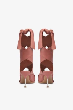 Wrap-around Sandals In Texas Rose Leather -Paris Texas Brand Shop PX1608XNPPSTEXASROSE 4 scaled